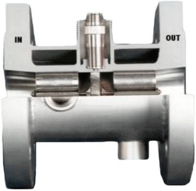 Hoffer Turbine Flowmeter, HO Series Flanged Steam Jacketed